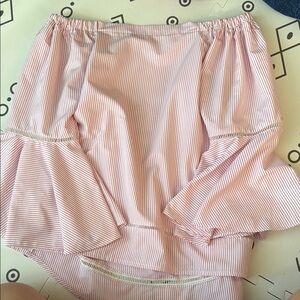 Striped Off-Shoulder Blouse